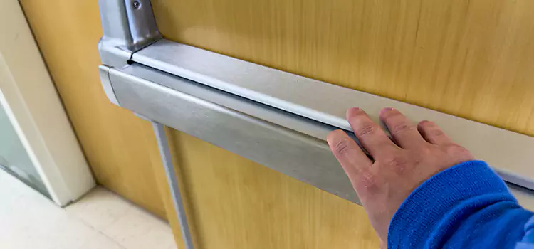 Installing a Push Bar on a Door National City